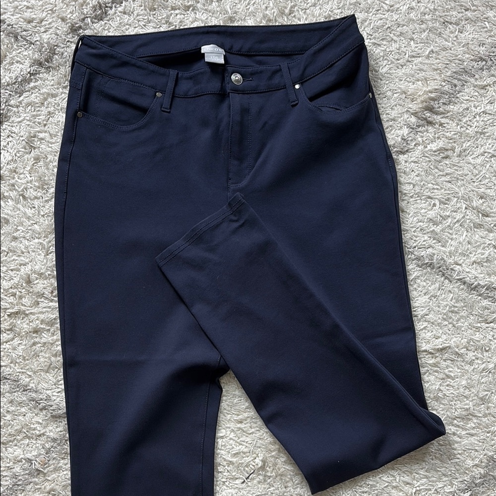 Chico's Blue Skinny Pants with Streamlined Silhouette
